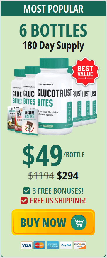 Order GlucoTrust Bites 6 Bottles